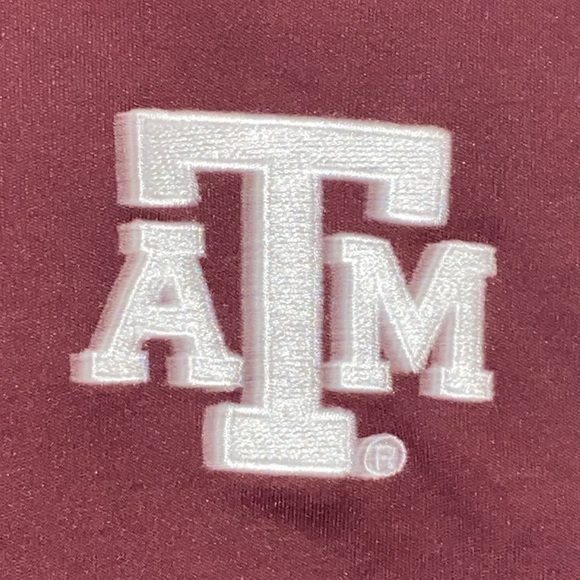Champion Elite TEXAS A&M Polo Shirt size 2XL Performance Athletic Wine/Black - Picture 4 of 13